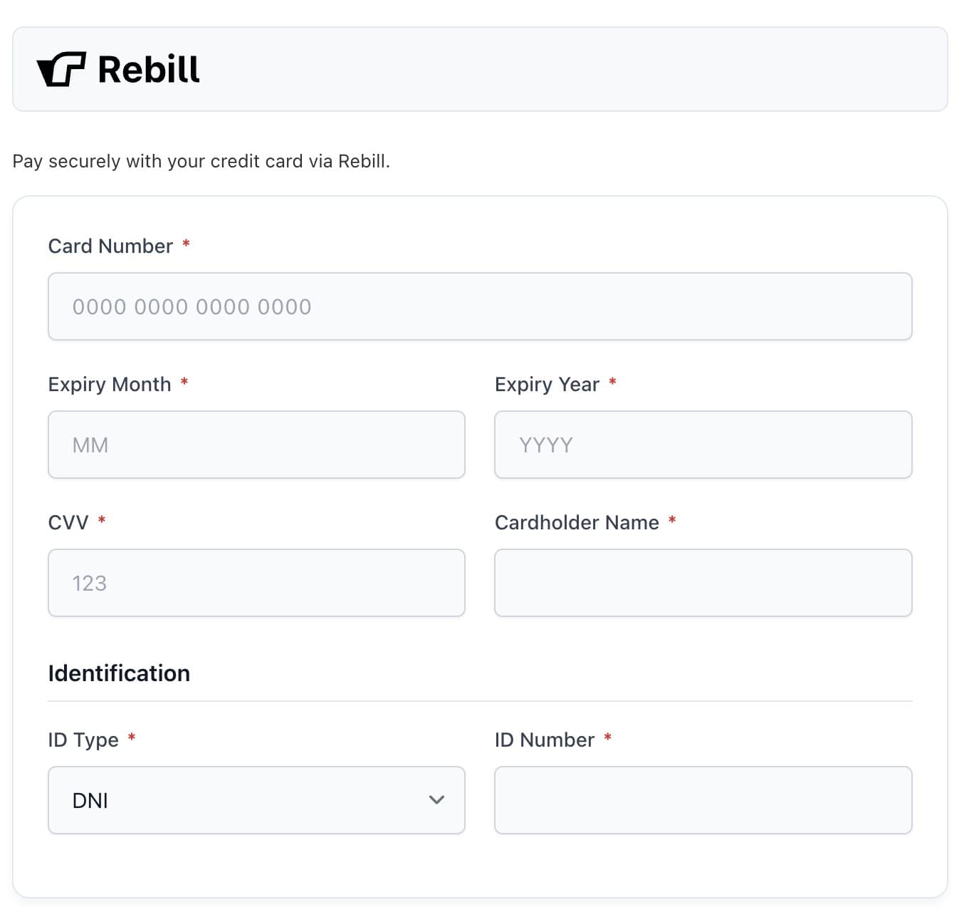 Captura de Rebill WooCommerce