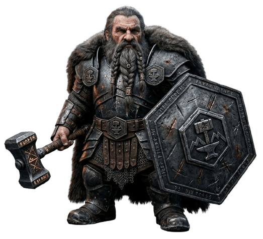 Harbek Ironforge en el campo de batalla
